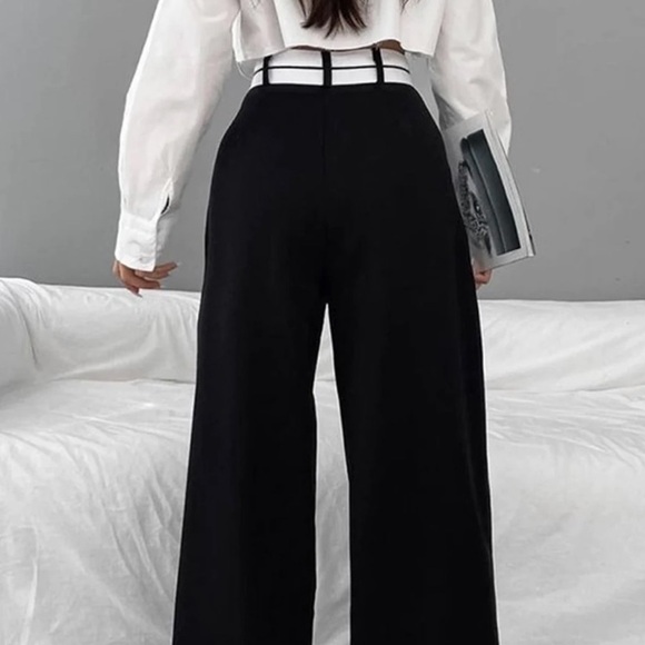 NEW Commense Asymmetrical Waistband Pants - Picture 2 of 3